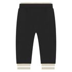 Younger Boys Beige & White Logo Tracksuit Set ( 3 Piece ), 1, hi-res