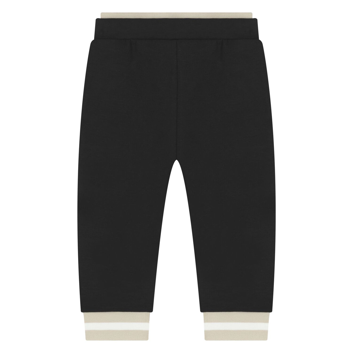 Younger Boys Beige & White Logo Tracksuit Set ( 3 Piece ), 1, hi-res