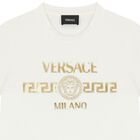 Boys White Medusa T-Shirt, 1, hi-res