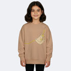 Girls Beige Bag Logo Sweatshirt, 2, hi-res