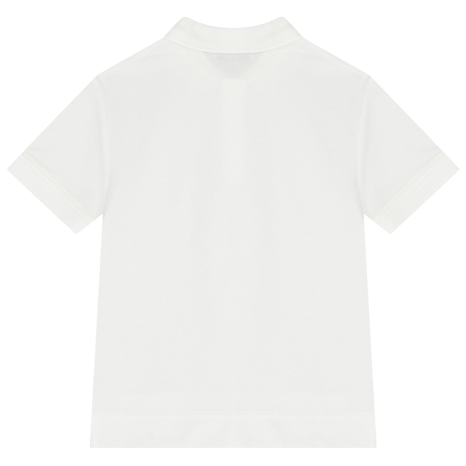 Boys White Logo Polo Shirt, 1, hi-res