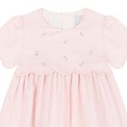 Baby Girls Pink Floral Dress, 1, hi-res
