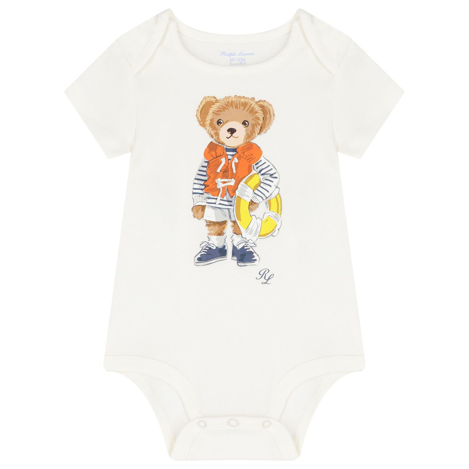Ivory Polo Bear Bodysuits ( 2-Pack ), 1, hi-res