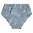 Baby Girls Blue Floral Dress Set, 1, hi-res