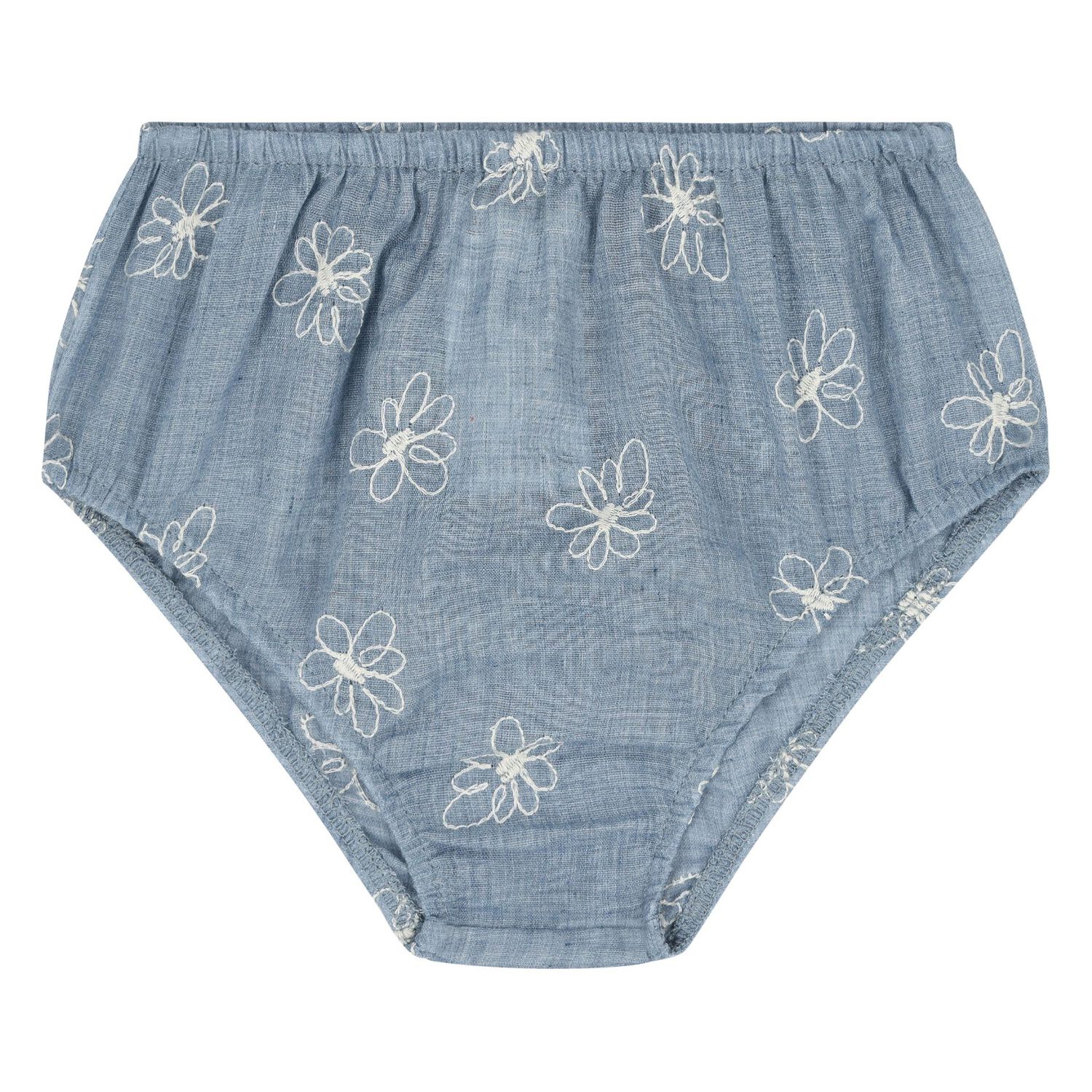 Baby Girls Blue Floral Dress Set, 1, hi-res