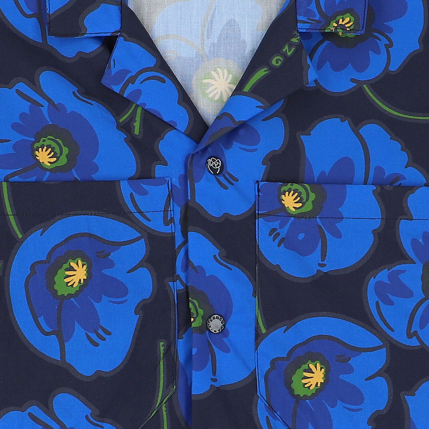 Boys Blue Logo & Poppy Poplin Shirt, 1, hi-res