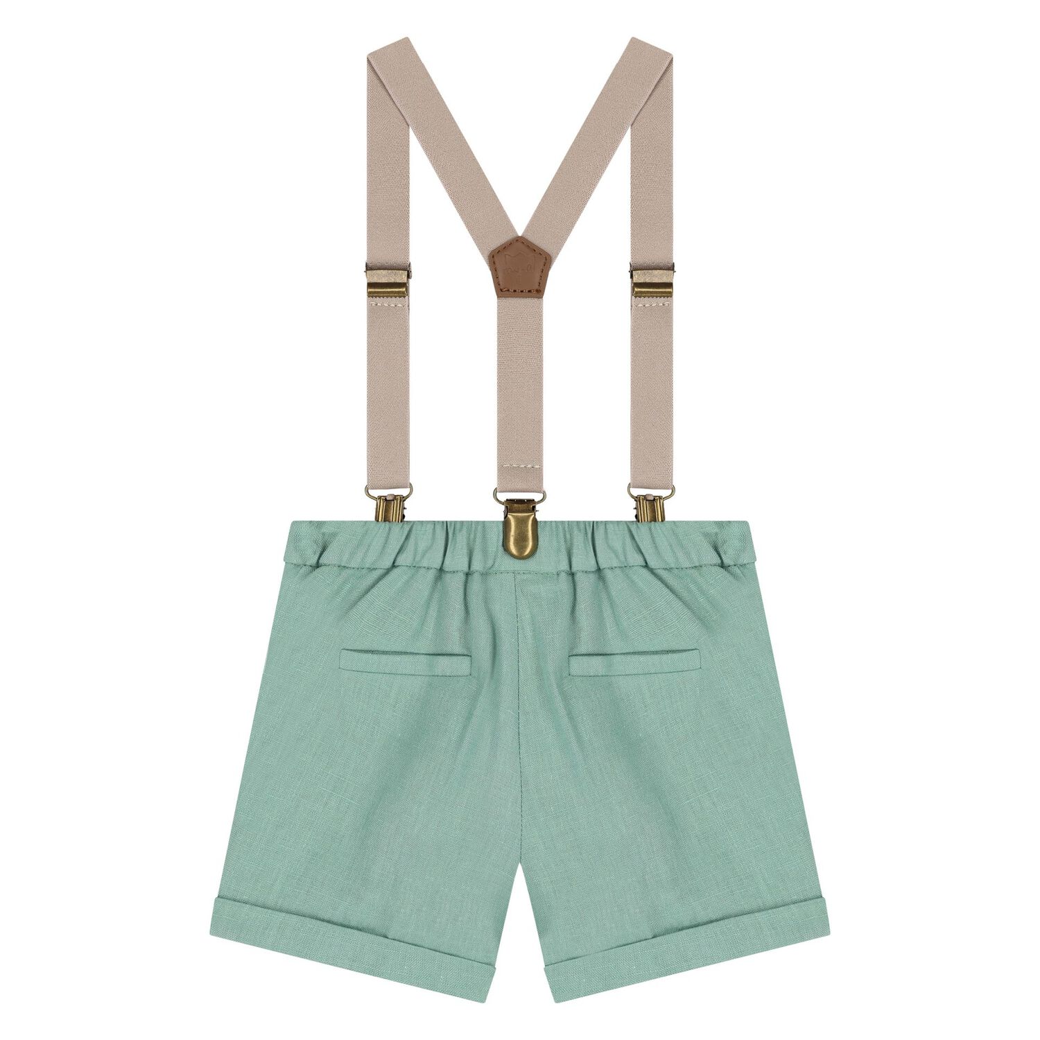 Baby Boys Green & White Shorts Set, 2, hi-res image number null