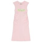 Girls Pink Logo Dress, 3, hi-res
