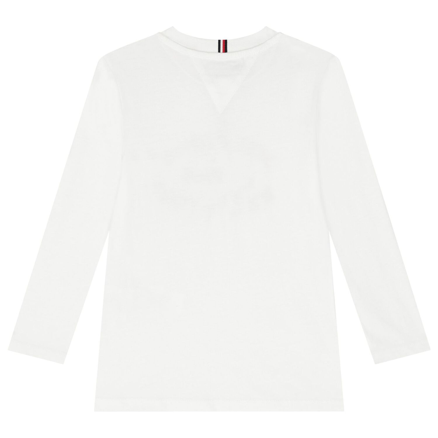 Boys White Logo Long Sleeve Top, 2, hi-res image number null