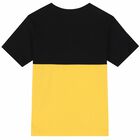 Boys Yellow & Black Logo T-Shirt, 3, hi-res