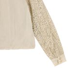 Girls Beige Embellished Trouser Set, 1, hi-res