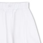 Girls White Logo Skirt, 1, hi-res