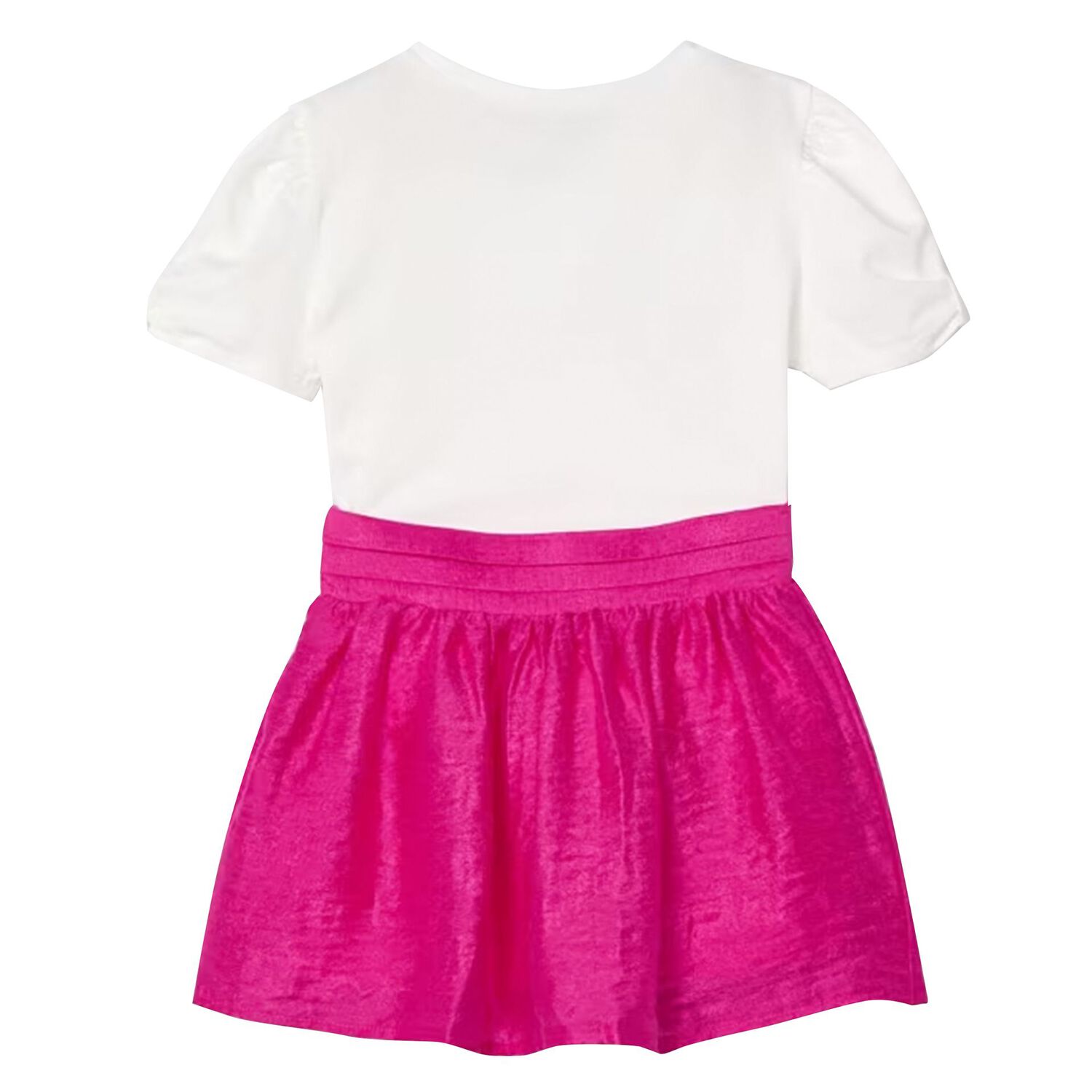 Girls White & Pink Skirt Set, 1, hi-res image number null