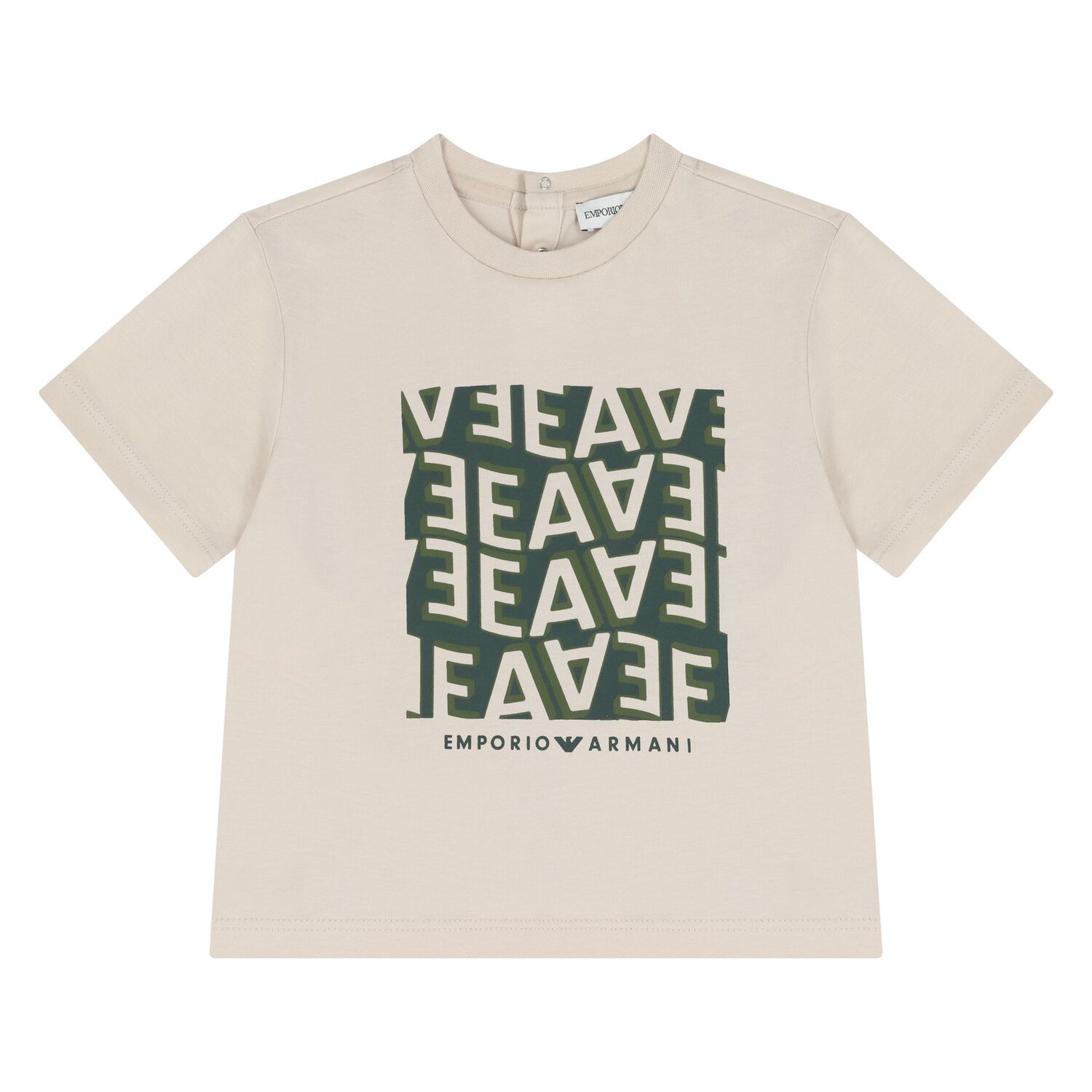 Younger Boys Beige T-Shirts ( 2 Pack ), 2, hi-res