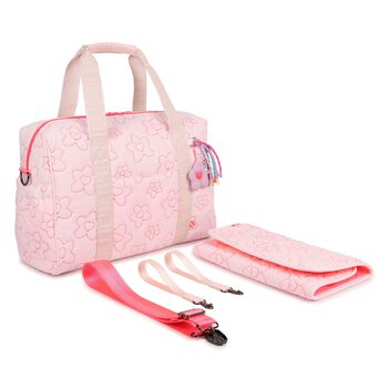 Baby Girls Pink Floral Changing Bag ( 41cm )