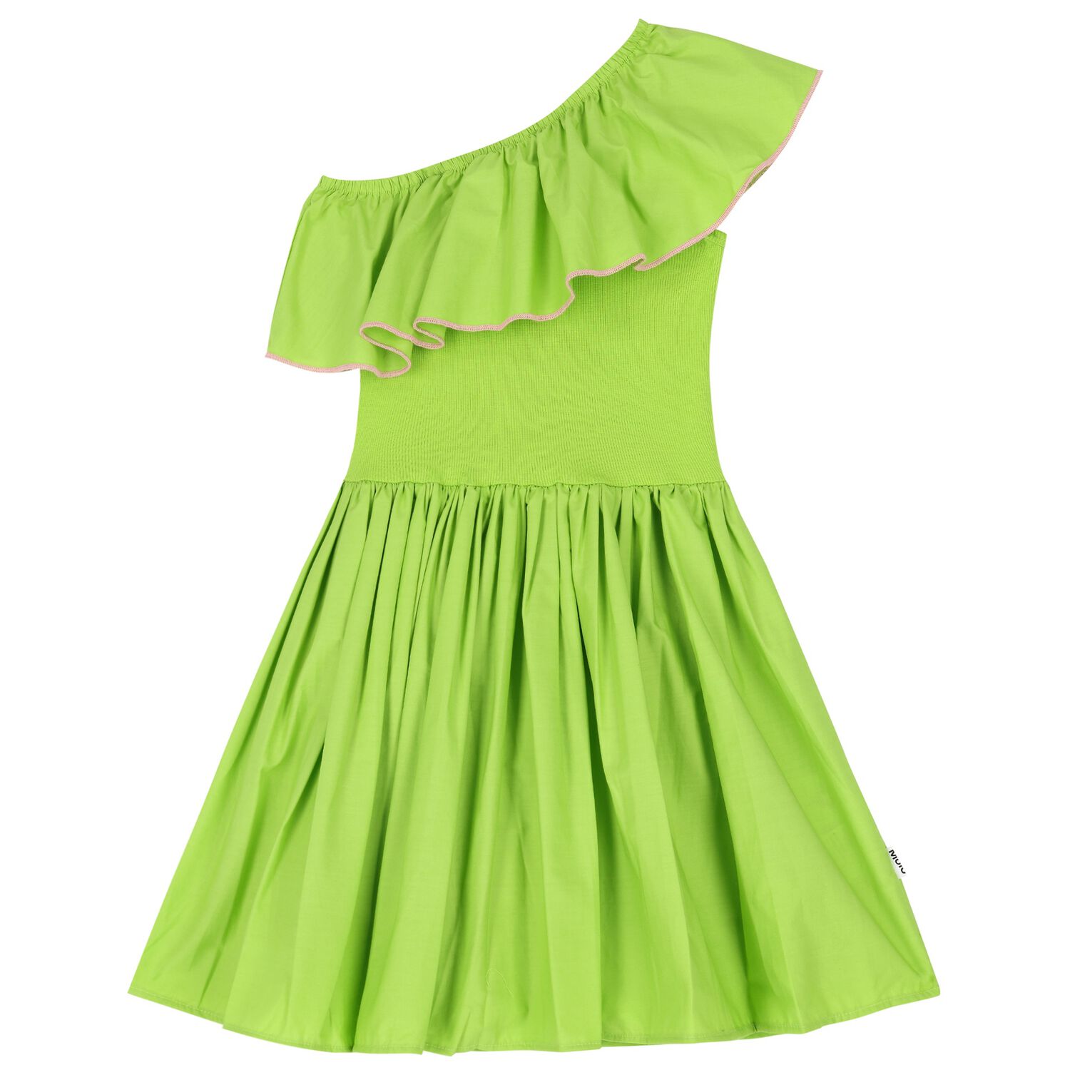 Girls Green Asymmetric Dress, 5, hi-res image number null