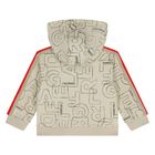 Younger Boys Beige & Black Tracksuit Set (3 Piece), 1, hi-res