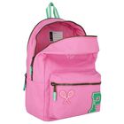 Girls Pink Logo Varsity Backpack ( 44cm ), 1, hi-res