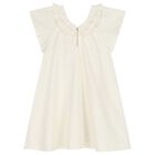 Girls Ivory Floral Dress, 1, hi-res