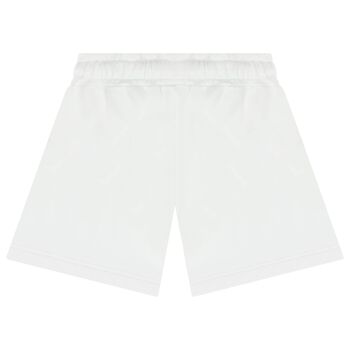 Girls White Logo Shorts