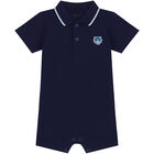 Baby Boys Navy Blue Tiger Romper, 1, hi-res