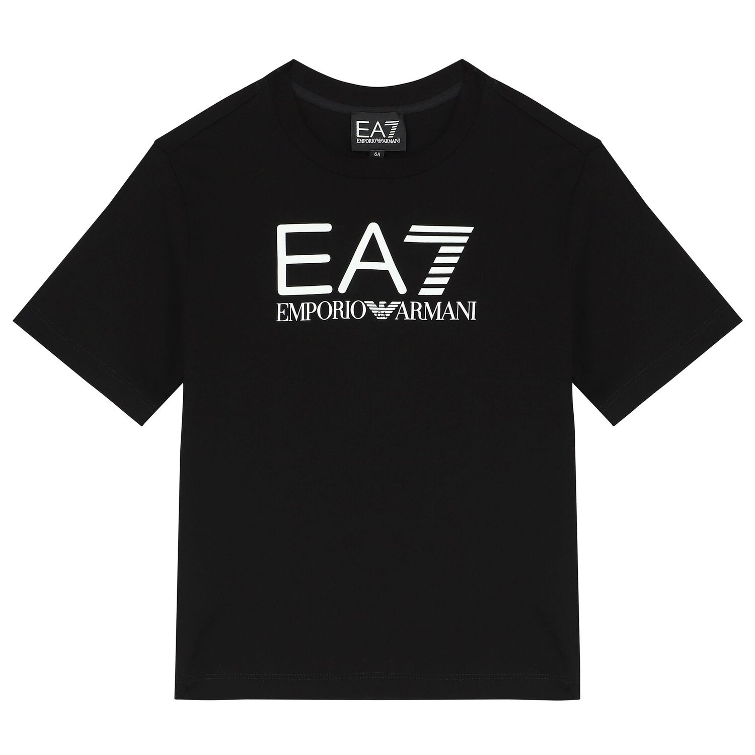 طقم أولاد شورت بالشعار باللون الأسود, 1, hi-res