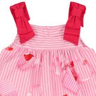 Girls Pink Striped Dress, 1, hi-res