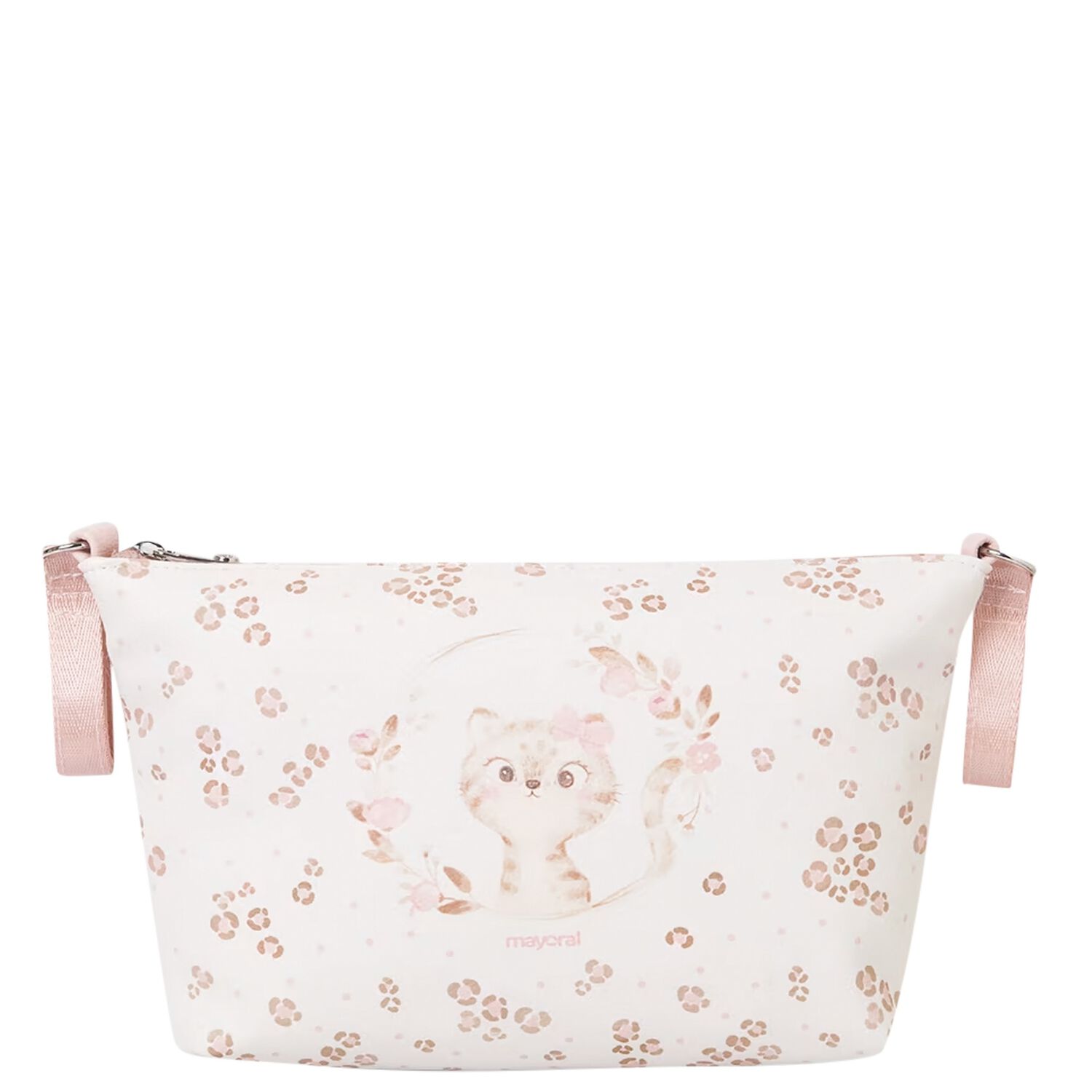 Ivory & Pink Toiletry Bag, 1, hi-res
