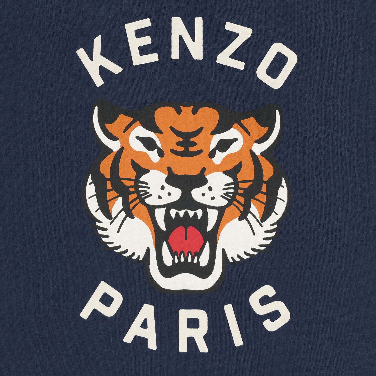 Younger Navy Blue Tiger Logo T-Shirt, 1, hi-res