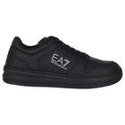 Black Logo Trainers, 2, hi-res
