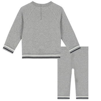 Baby Boys Grey Logo Tracksuit