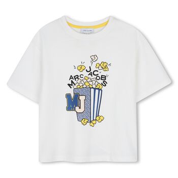 Boys Ivory Popcorn Logo T-Shirt