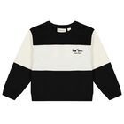 Boys Black & Ivory Logo Tracksuit, 1, hi-res