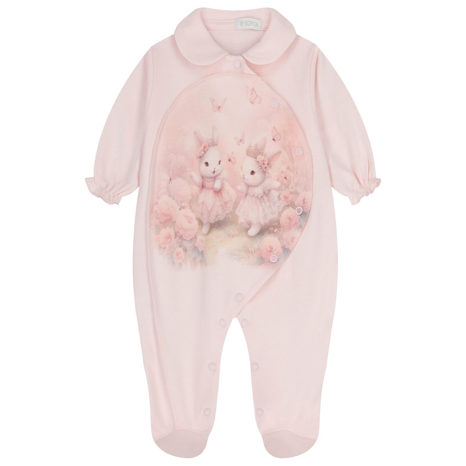 Baby Girls Pink Bunny Babygrow Gift Set, 1, hi-res