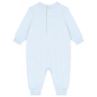 Baby Boys Blue Polo Bear Romper, 1, hi-res