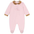 Baby Girls Pink & Beige Geo Map Babygrow Gift Set, 2, hi-res
