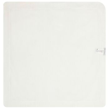 منشفة بغطاء رأس من قماش توال دو جوي باللونين العاجي والوردي 