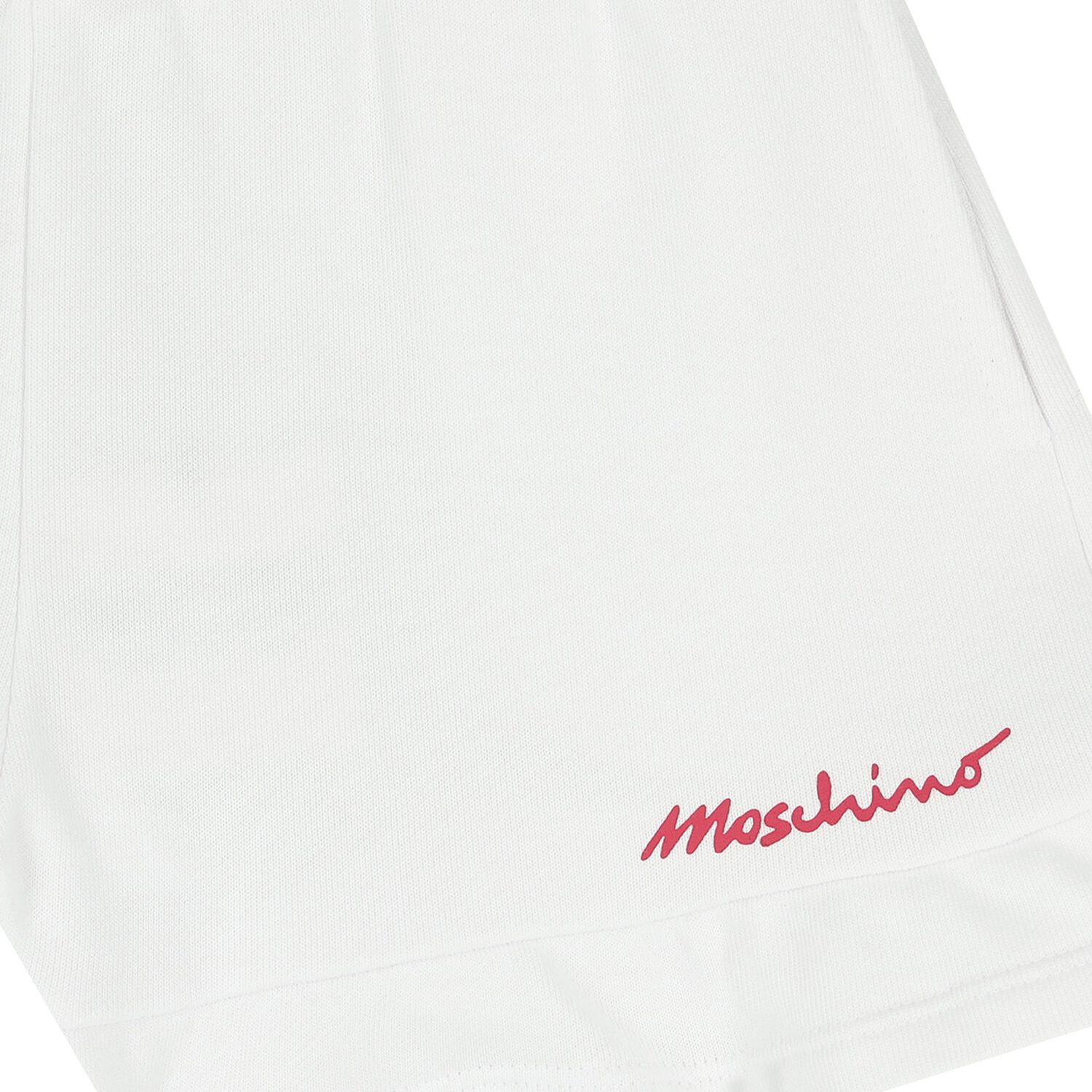 Girls White Logo Shorts, 1, hi-res