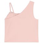 بلوزة بتطريز وردة باللون الوردي للبنات, 3, hi-res