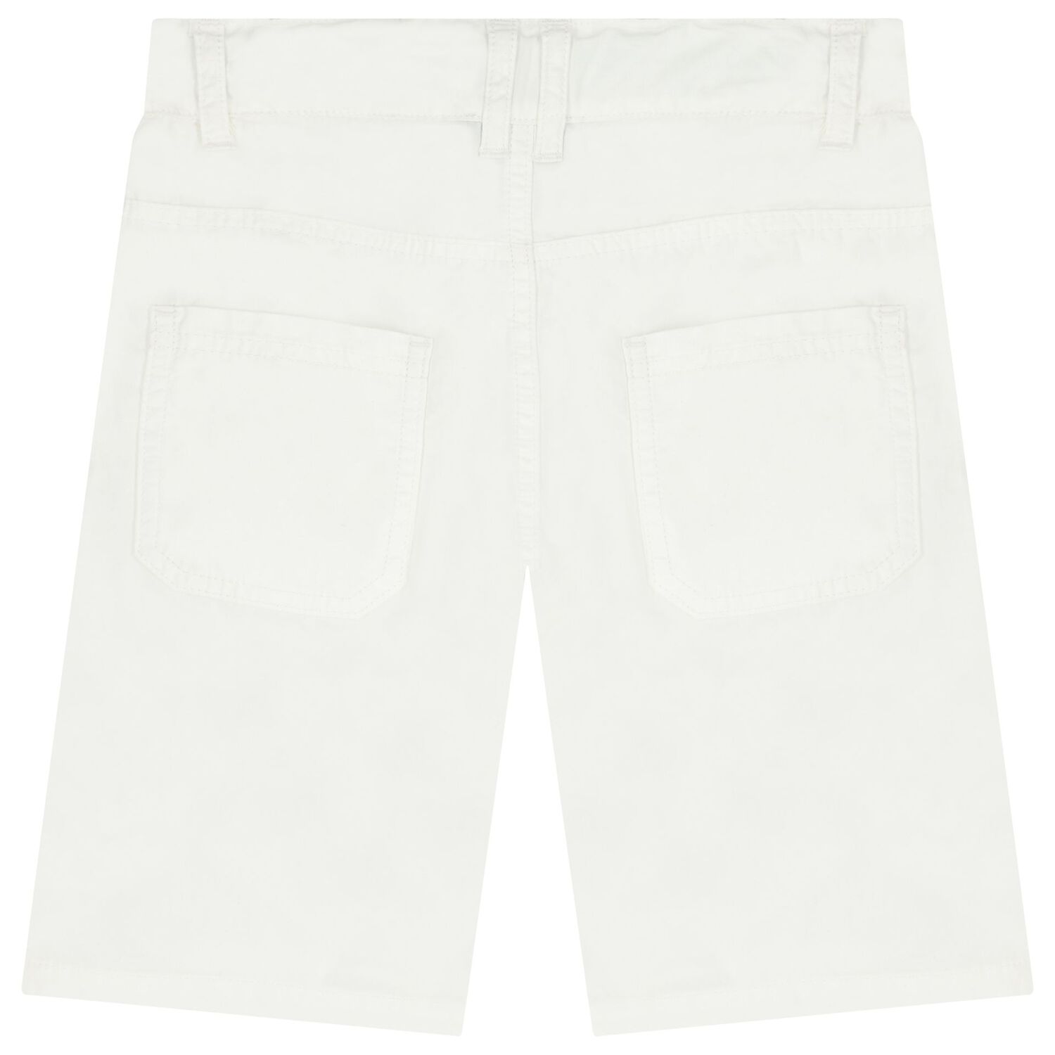 Boys White Logo Shorts, 1, hi-res