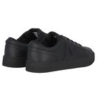 Boys Black Logo Trainers, 1, hi-res