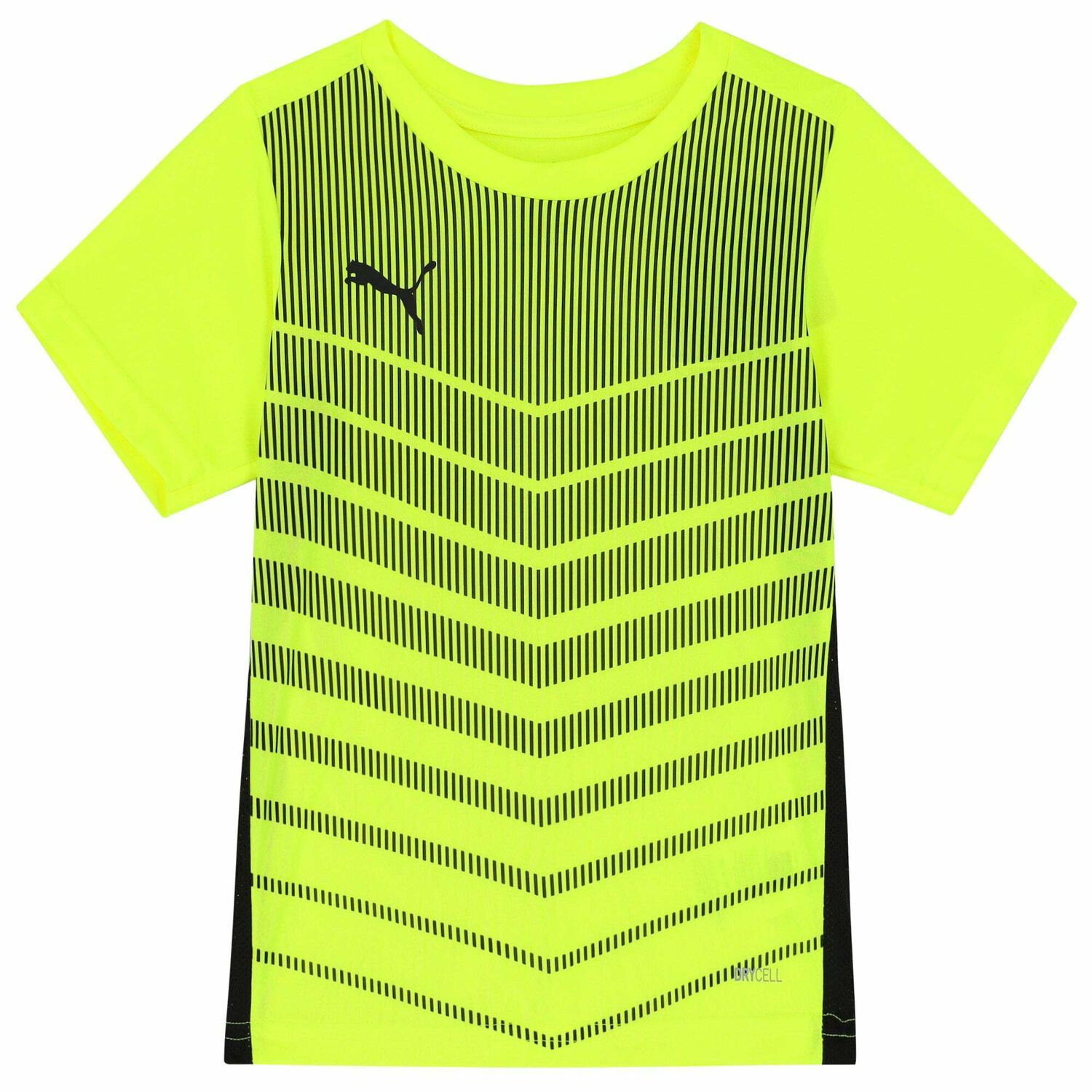 Boys Neon Green & Black Logo T-Shirt, 1, hi-res
