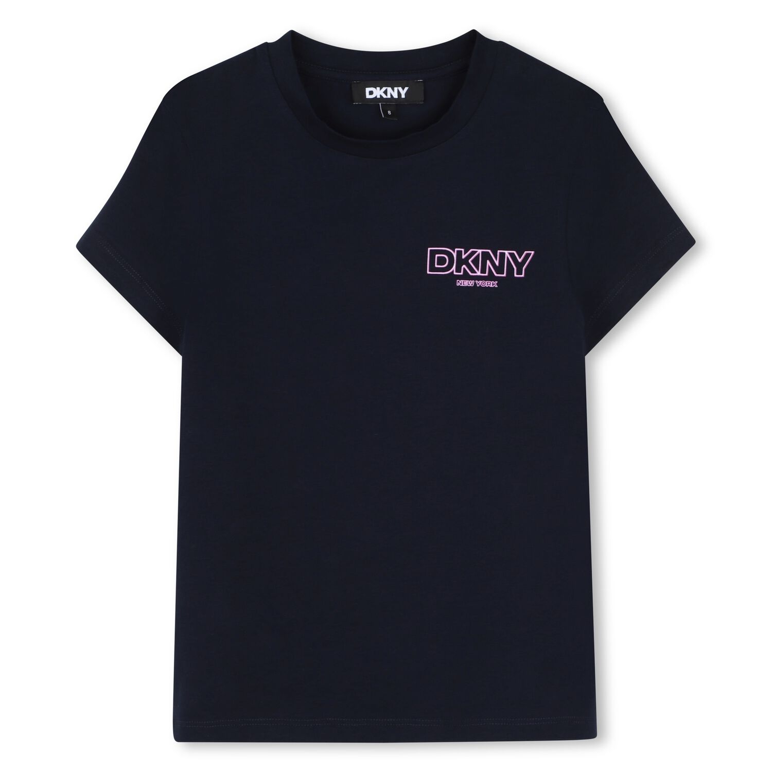 Girls Navy Blue Logo T-Shirt, 1, hi-res