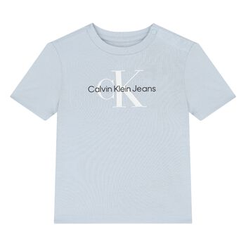 Younger Boys Blue Logo T-Shirt