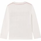 Boys White Logo Top, 1, hi-res