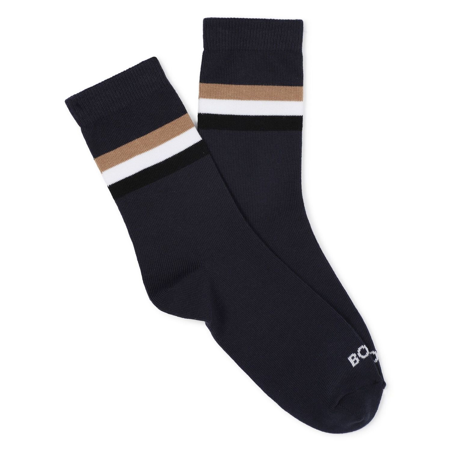 Boys White, Blue & Black Socks ( 3-Pack ), 2, hi-res