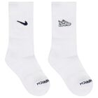 Boys Black & White Logo Socks, 1, hi-res
