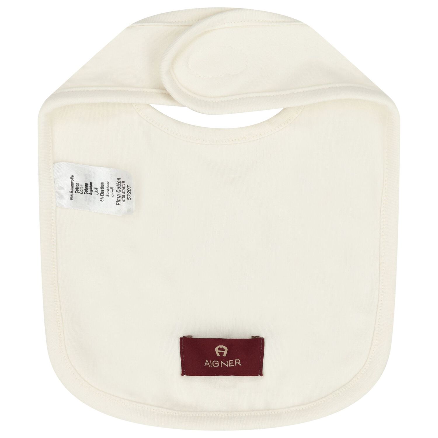 Ivory Logo Baby Bib, 1, hi-res