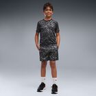 Boys Black Honeycomb Logo Shorts, 1, hi-res