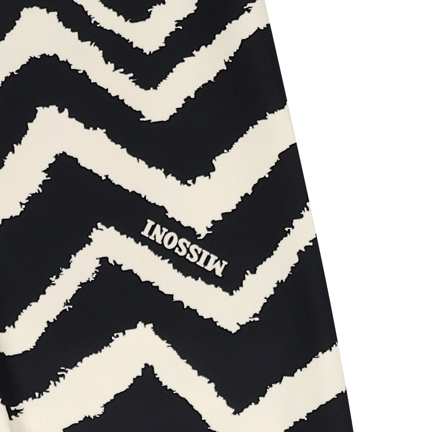 Girls Black & Ivory Zig Zag Leggings, 1, hi-res